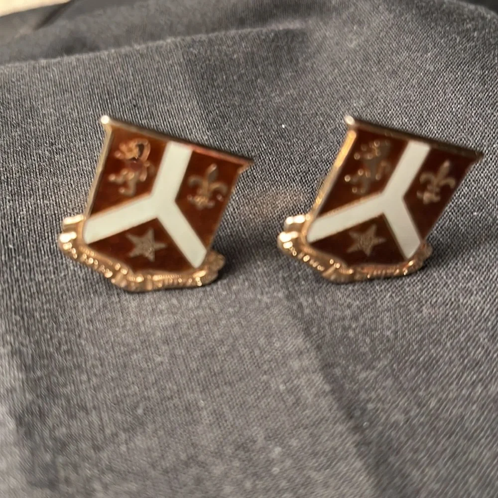 Vintage Korean war expeditionary cufflinks